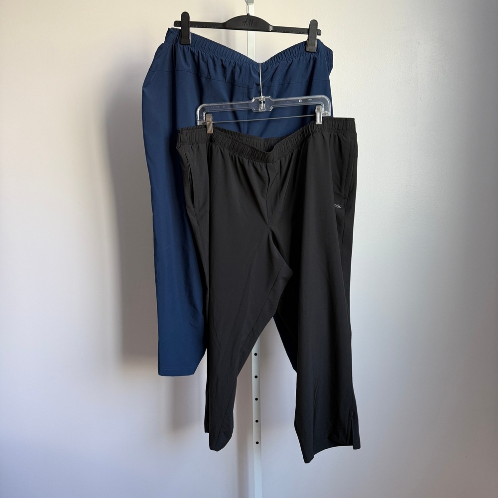 DSG XXXL- Lot 2 pair Men's Pants Drawstring Waist Elastic Ankle Lounge Athletic